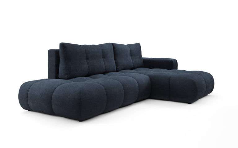 Hoekbank SOLA met slaapfunctie rechts chenille