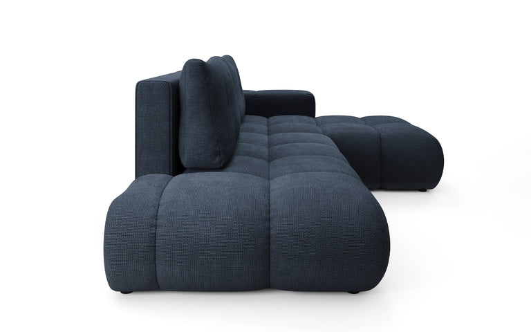 Hoekbank SOLA met slaapfunctie rechts chenille