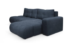 Hoekbank SOLA met slaapfunctie rechts chenille