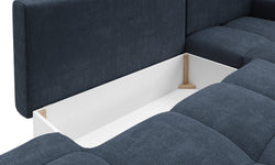 Hoekbank SOLA met slaapfunctie rechts chenille