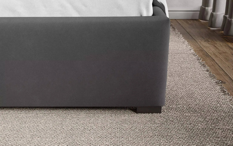 Bed Square velvet met opbergfunctie 160 x 200 cm
