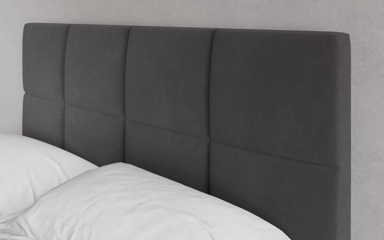 Bed Square velvet met opbergfunctie 160 x 200 cm