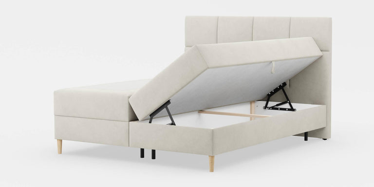 Boxspring Quadro velvet met opbergruimte 160 x 200 cm