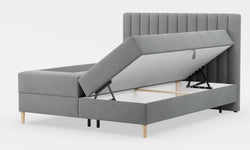 Boxspring Tassos velvet met opbergruimte 160 x 200 cm
