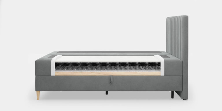 Boxspring Tassos velvet met opbergruimte 160 x 200 cm