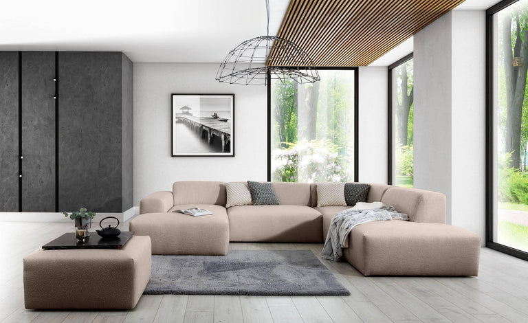 U-bank Nina rechts linnen