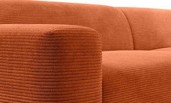 Hoekbank Nina Big links ribstof