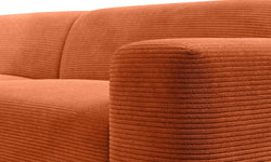 Hoekbank Nina Big rechts ribstof