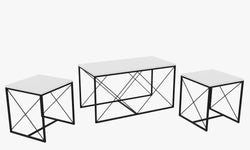 Set van 3 salontafels Defne