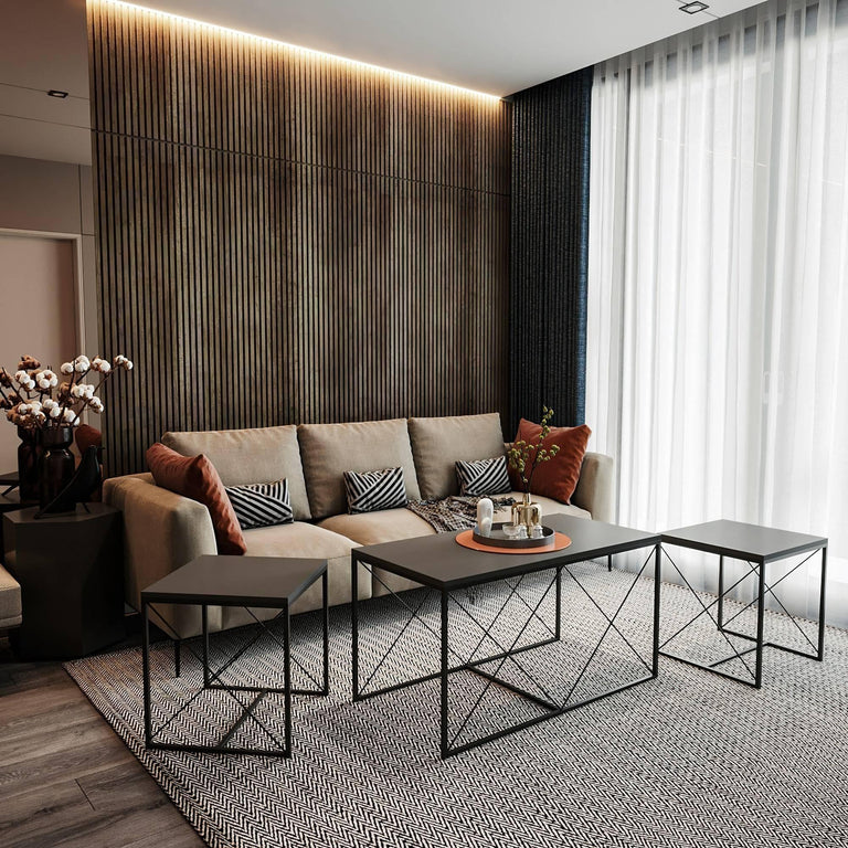 Set van 3 salontafels Defne