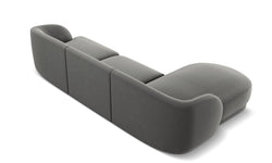 3.5-zitshoekbank Miley links velvet
