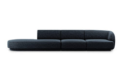 4-zitsbank Miley links-open chenille