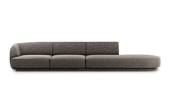 4-zitsbank Miley rechts-open chenille