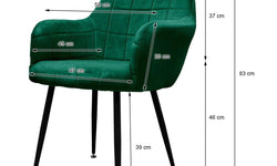Set van 6 eetkamerstoelen Apollo
