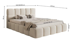 Bedframe Chloe met opbergruimte 140 x 200 cm