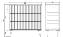 Dressoir Giulia 3 lades