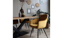 Onbehandelde eettafel Indrani ovaal