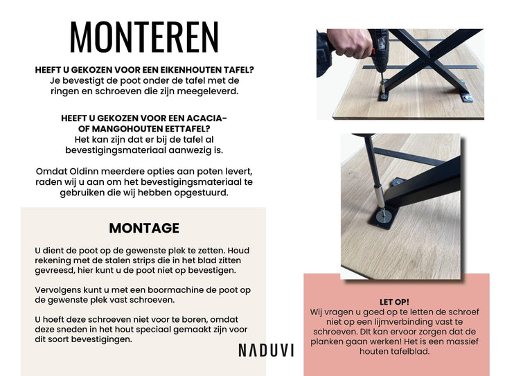 Eettafel Reno rond wagonhout