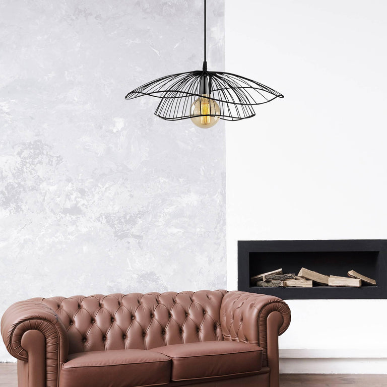Zwarte hanglamp Fien metaal