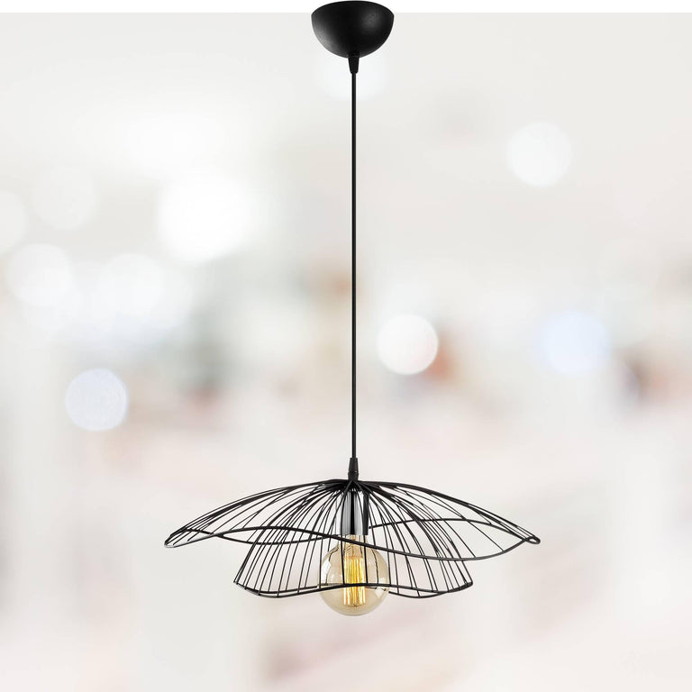 Zwarte hanglamp Fien metaal