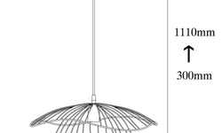 Zwarte hanglamp Fien metaal