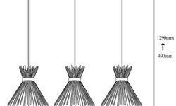 Hanglamp eettafel Mila 3-lichts