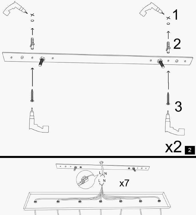 Hanglamp eettafel Oscar 5-lichts