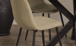 Set van 4 eetkamerstoelen Blossom velvet