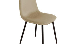 Set van 4 eetkamerstoelen Blossom velvet