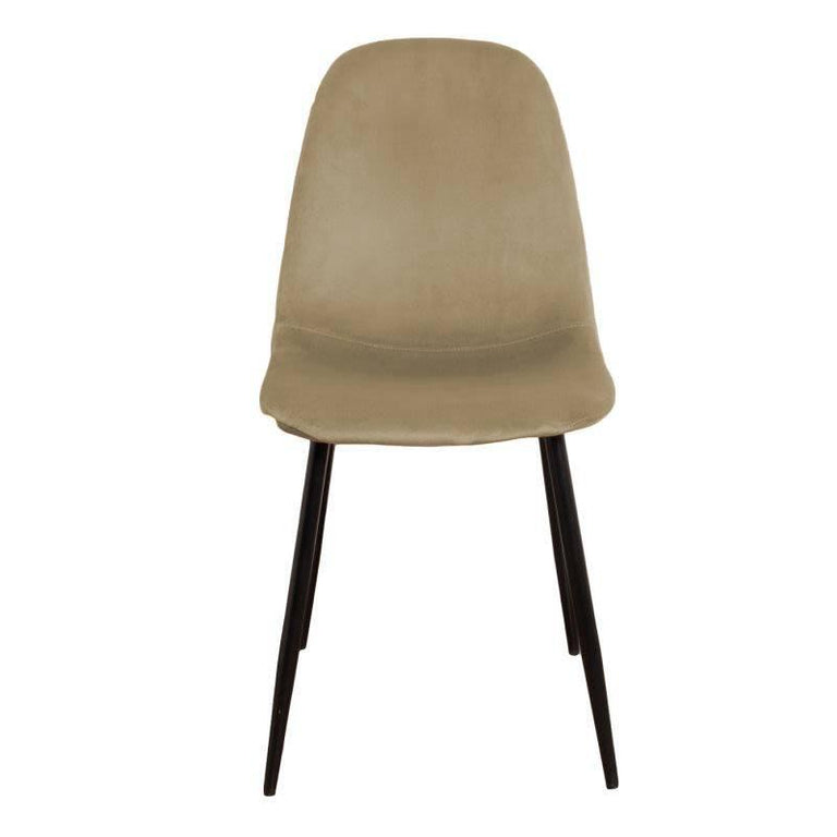 Set van 4 eetkamerstoelen Blossom velvet