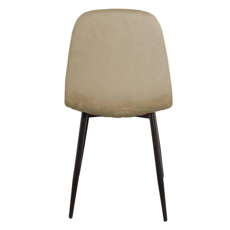 Set van 4 eetkamerstoelen Blossom velvet