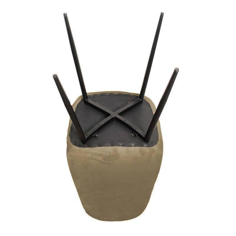 Set van 4 eetkamerstoelen Blossom velvet