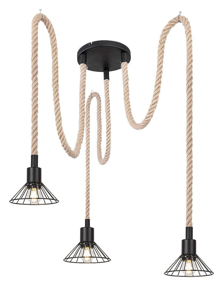 3-lichts hanglamp Daryl