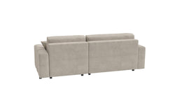 Hoekbank met slaapfunctie Lumi rechts microvezel