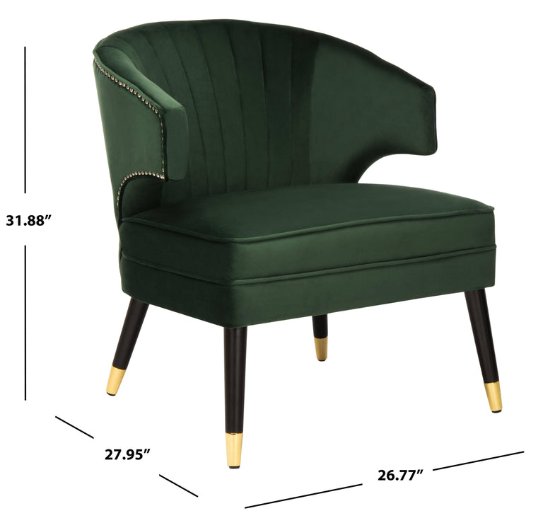 Fauteuil Stazia velvet