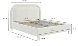 Bedframe Lorena inclusief matras 140 x 200 cm