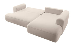 Hoekbank Philipa rechts velvet met slaapfunctie