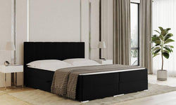 Boxspring Jaya 160x200 cm fluweel met opbergvak