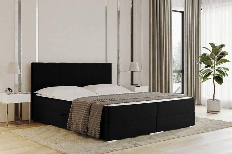Boxspring Jaya 160x200 cm fluweel met opbergvak