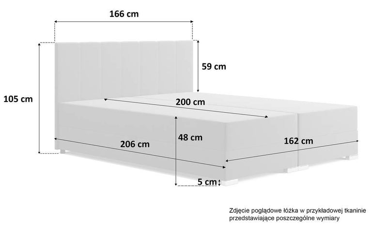 Boxspring Jaya 160x200 cm fluweel met opbergvak