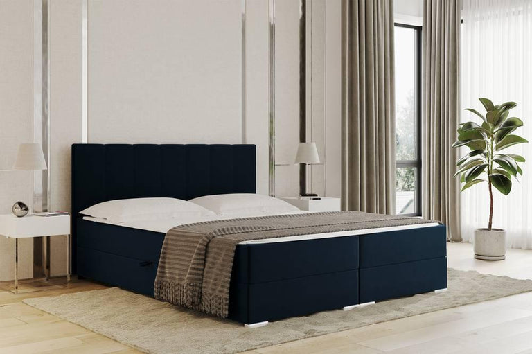 Boxspring Jaya 160x200 cm fluweel met opbergvak