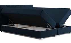 Boxspring Jaya 160x200 cm fluweel met opbergvak
