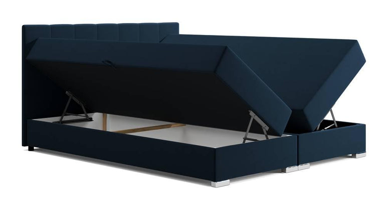 Boxspring Jaya 160x200 cm fluweel met opbergvak