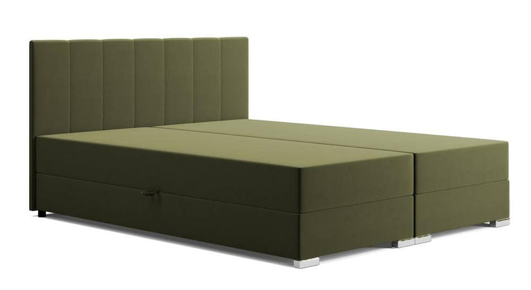 Boxspring Jaya 160x200 cm fluweel met opbergvak