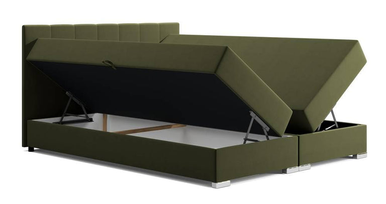Boxspring Jaya 160x200 cm fluweel met opbergvak