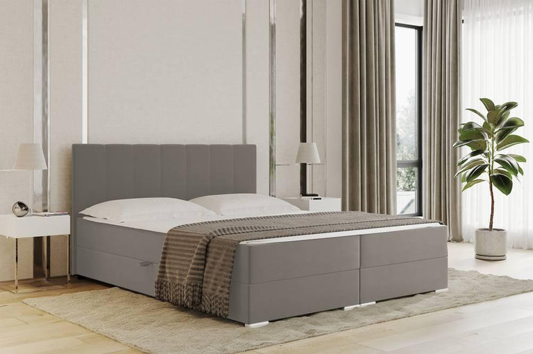 Boxspring Jaya 160x200 cm fluweel met opbergvak