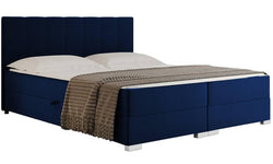 Boxspring Jaya 160x200 cm fluweel incl topper en opbergvak