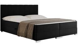 Boxspring Jaya 180x200 cm fluweel incl topper en opbergvak