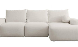 Hoekbank met slaapfunctie Calvados rechts chenille