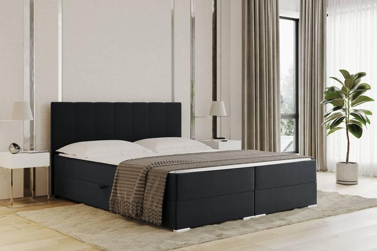 Boxspring Jaya 180x200 cm fluweel met opbergvak